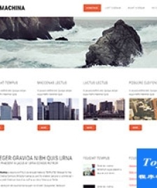 簡(jiǎn)單寬屏博客布局網(wǎng)站h5模板