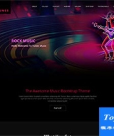 ROCK MUSIC音樂(lè)俱樂(lè)部響應(yīng)式網(wǎng)站模板