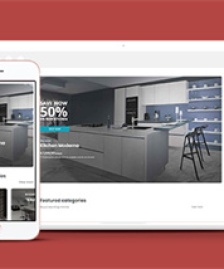 簡潔白色家裝家具銷售電商HTML5模板
