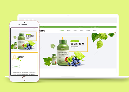 有機(jī)蔬菜水果零售類(lèi)前端網(wǎng)站模板響應(yīng)式自適應(yīng)手機(jī)端-前端模板