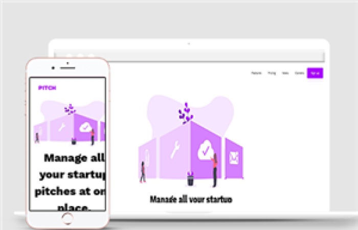 簡約紫色白色企業(yè)html5模板下載-Toy模板網(wǎng)編號(hào)14523