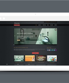 黑色魅力的html5商務企業(yè)網(wǎng)站模板