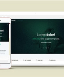 簡潔暗色個(gè)性的html5單頁模板