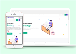 創(chuàng)意清新卡通小圖案設(shè)計企業(yè)網(wǎng)站模板-HTML5模板