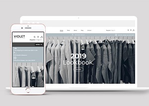 時尚潮流服裝店官方售賣促銷網(wǎng)站模板-HTML5模板
