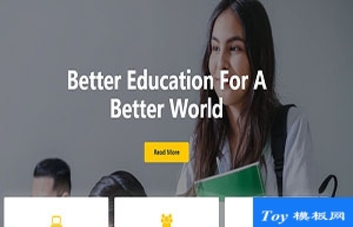 Education教育類大學(xué)校園課程響應(yīng)自舉網(wǎng)站模板-Toy模板網(wǎng)編號17260