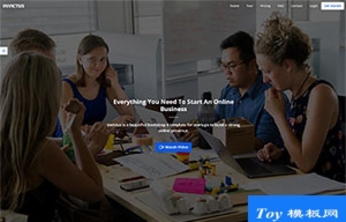 寬屏html5商務(wù)軟件開發(fā)公司企業(yè)官網(wǎng)-Toy模板網(wǎng)編號(hào)18119