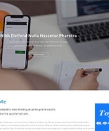 全屏右欄博客個人主頁html5模板