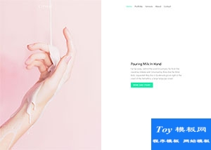 Portfolio極簡(jiǎn)產(chǎn)品展示自適應(yīng)網(wǎng)站模板-HTML5模板