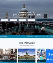 國(guó)外旅游線路旅行安排網(wǎng)站模板-HTML5模板