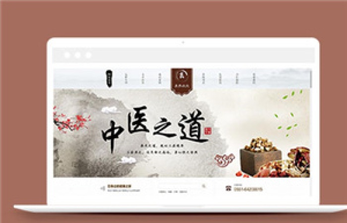 簡(jiǎn)約中醫(yī)健康養(yǎng)生館模板下載-Toy模板網(wǎng)編號(hào)7220