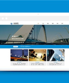 藍色信息軟件公司通用模板下載