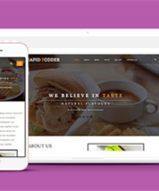 精美美味海鮮美食大餐HTML5網(wǎng)站模板