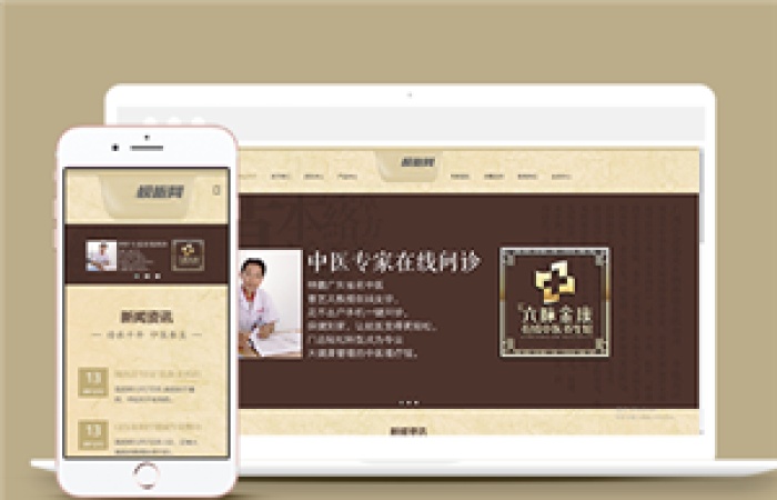 響應(yīng)式中醫(yī)門診養(yǎng)生保健類企業(yè)前端CMS模板下載-Toy模板網(wǎng)編號11618