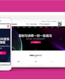 響應(yīng)式抖音紅人培訓(xùn)機構(gòu)前端CMS模板下載