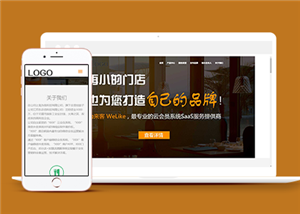 橙色響應(yīng)式微信會(huì)員營(yíng)銷策劃網(wǎng)站模板-HTML5模板