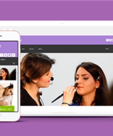 紫色全屏女性美容按摩企業(yè)網(wǎng)站模板