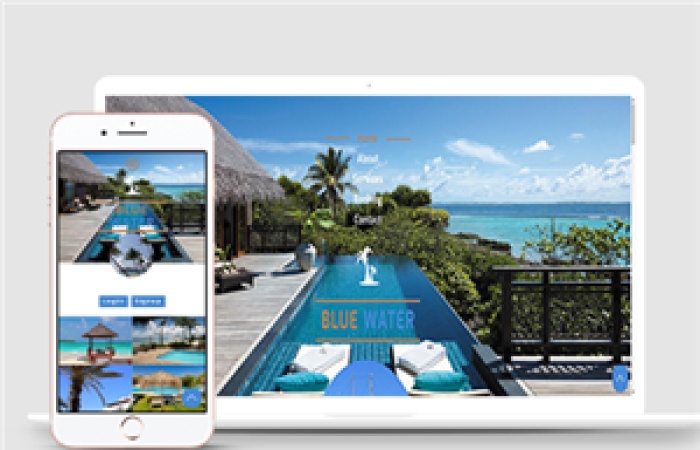 海景酒店島嶼寬屏通用HTML5模板下載-Toy模板網(wǎng)編號14882