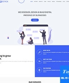 大氣企業(yè)數(shù)字營銷bootstrap4單頁模板