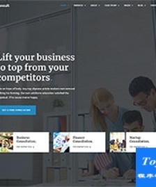 財(cái)務(wù)咨詢business商業(yè)網(wǎng)站模板