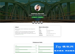 WEB DEVELOPER個人求職簡歷模板下載-手機模板