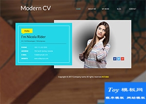 UX Developer設(shè)計(jì)師個(gè)人簡(jiǎn)歷模板網(wǎng)站-HTML5模板