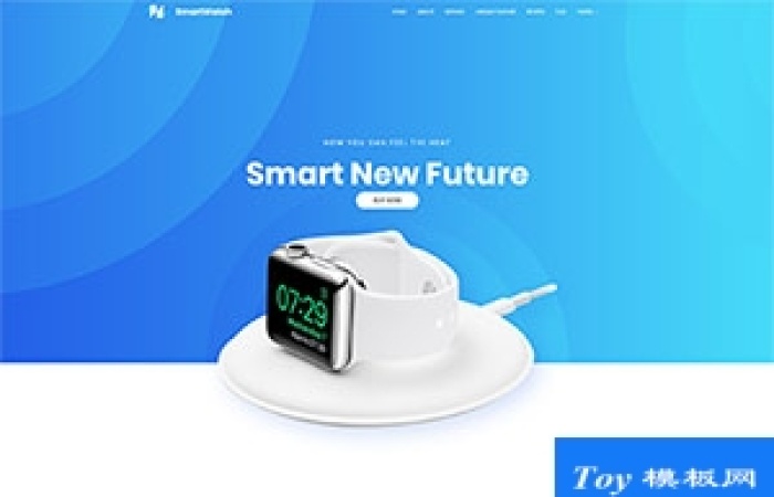 漂亮Smart智能手表互聯網企業(yè)官網模板-Toy模板網編號19260