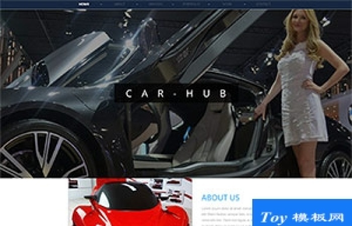 car hub汽車車展活動(dòng)企業(yè)網(wǎng)站模板-Toy模板網(wǎng)編號(hào)19480