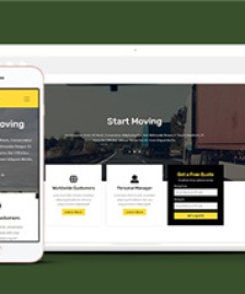 黃色卡通響應式物流運輸公司網(wǎng)站模板-HTML5模板