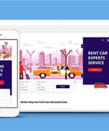 簡約粉色商務(wù)租車平臺(tái)網(wǎng)站模板-HTML5模板