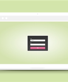 綠色背景CSS3動畫效果自動登錄界面模板