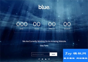 blue自適應(yīng)藍(lán)色星空倒數(shù)計(jì)時(shí)動(dòng)畫(huà)響應(yīng)式單頁(yè)網(wǎng)站模板-手機(jī)模板