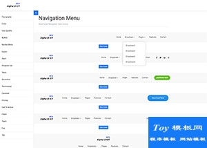 Alpha UI Kit bootstrap 前端框架模板-HTML5模板