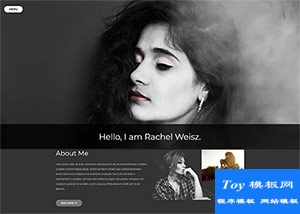 黑色全屏大圖FASHION攝影html5模板