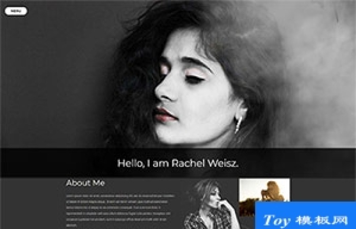 黑色全屏大圖FASHION攝影html5模板-Toy模板網(wǎng)編號19041