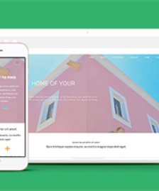 藍(lán)粉色浪漫外墻涂料公司網(wǎng)頁(yè)模板下載-HTML5模板