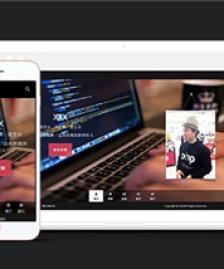 黑色全屏滾動(dòng)自適應(yīng)個(gè)人主頁網(wǎng)站模板-HTML5模板