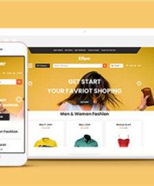 服裝飾品電子產品網上購物商城網站模板-HTML5模板