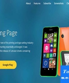 Brand藍(lán)色UI移動(dòng)商店程序應(yīng)用著陸頁html模板-HTML5模板