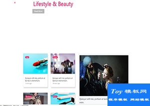 Beauty時(shí)尚美容博主個(gè)人博客響應(yīng)式網(wǎng)站模板-CSS模板