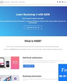 白色簡潔bootstrap4個(gè)人主頁博客模板