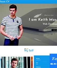 Web Developer程序員求職簡歷網(wǎng)站模板