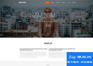 時(shí)尚品牌brand企業(yè)網(wǎng)站模板-HTML5模板