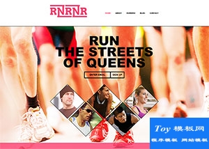 Running跑步健身俱樂部個性網(wǎng)站模板-手機模板