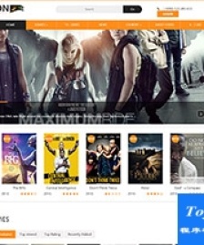 橙色漂亮Movie電影門戶網(wǎng)站模板