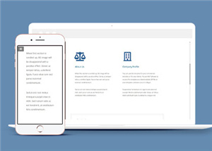 左右信息介紹企業(yè)網(wǎng)頁模板下載-HTML5模板