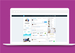 簡潔大氣Linkedin社交媒體網站模板-HTML5模板