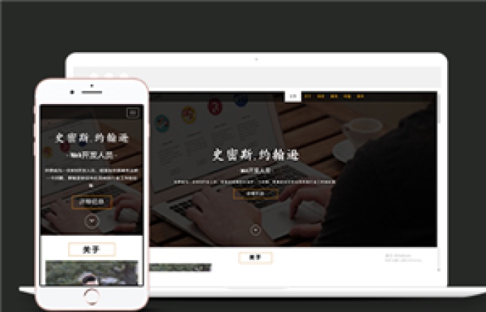 響應(yīng)式開發(fā)工程師簡(jiǎn)歷類網(wǎng)站前端CMS模板下載-Toy模板網(wǎng)編號(hào)11561