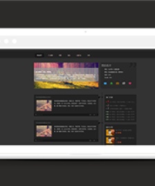 黑色簡(jiǎn)約個(gè)人時(shí)光軸博客首頁(yè)模板-HTML5模板
