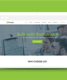 綠色廣告設(shè)計公司html5基于bootstrap響應(yīng)式模板